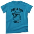 thumbnail image 1 of Shiba Inu Dad, Unisex Men's Shirt, Shiba Inu Owner, Funny Dog Dad Gift, Heather Blue, Medium, 1 of 6