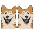 thumbnail image 1 of Shiba Inu Decal | Indoor/Outdoor | Dog Lover Super Cute Sticker for SUV Windows, Dorm Rooms, Bedroom, Offices | SignMission personalized gift | 2 Pack of 6", 1 of 1