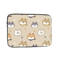 thumbnail image 1 of Shiba Inu Dog Face Portable Laptop Sleeve Compatible with MacBook Air Notebook Computer Case for Men Women College School Students, 1 of 7