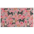 thumbnail image 1 of Shiba Inu Dog and Flower Floral Door Rugs,Washable Non Slip Door Mats Indoor,Decorative Door Mats,Entry Mat Indoor for Entrance,Bedroom,Kitchen,Bathroom,17"x30", 1 of 6