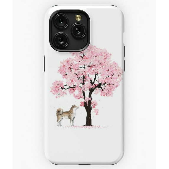 Shiba Inu Dog Japanese Sakura Tree G3952 Phone Case for iPhone17 16 15 14 13 12 11 Pro Max