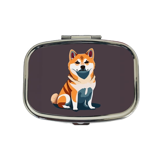 Shiba Inu Dog Sitting Small Travel Handbag Pill Box Case