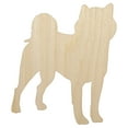 thumbnail image 1 of Shiba Inu Dog Solid Wood Shape Unfinished Piece Cutout Craft DIY Projects - 4.70 Inch Size - 1/4 Inch Thick, 1 of 7