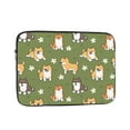 thumbnail image 1 of Shiba Inu Dog and Flower 17 inch Portable Laptop Sleeve Compatible with MacBook Air Notebook Computer Case for Men Women College School Students, 1 of 7