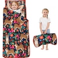 thumbnail image 1 of Shiba Inu Dog and Flower Floral Toddler Nap Mats for Kids Preschool,Sleeping Mat Bag or Kids,Toddler Sleeping Bag,Toddler Nap Mat or Daycare, 1 of 6