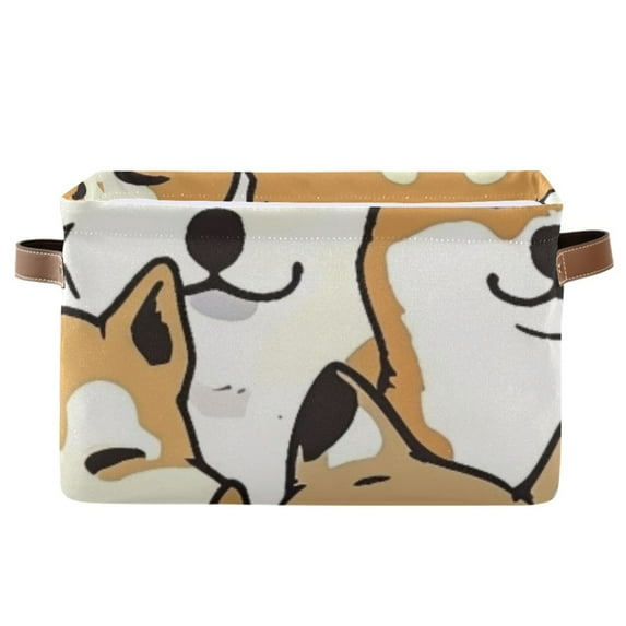 Shiba Inu Dogs Storage Bins Baskets With Handles Storage Box Clothes Organizer Organization Toys