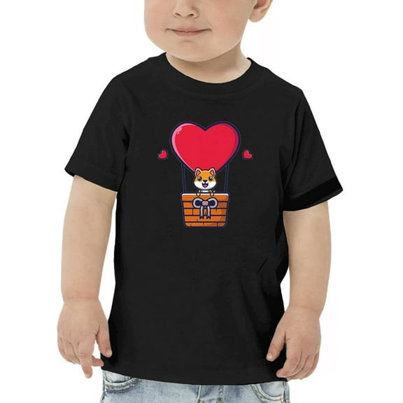 Shiba Inu Flying W Balloon    T-Shirt Toddler -Image by Shutterstock,  3 Toddler