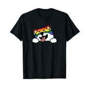 Shiba Inu Gay Pride Cute Dog Pet Lover Proud LGBT-Q Ally T-Shirt