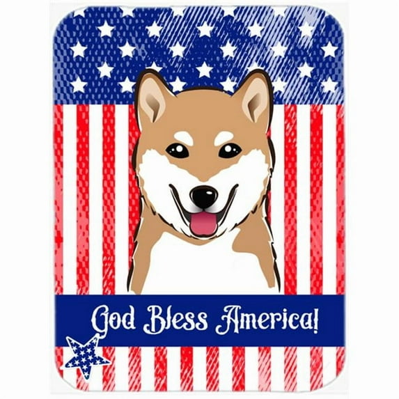 Shiba Inu Glass Cutting Board Large