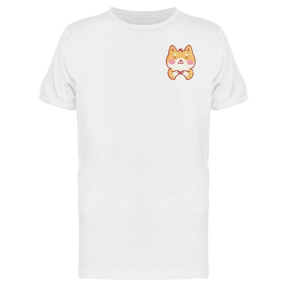 Shiba Inu In Kawaii Style T-Shirt Men -Image by Shutterstock, Male 4X-Large