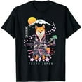thumbnail image 1 of Shiba Inu | Japanese Aesthetic | Sakura Cherry Blossoms T-Shirt, 1 of 3