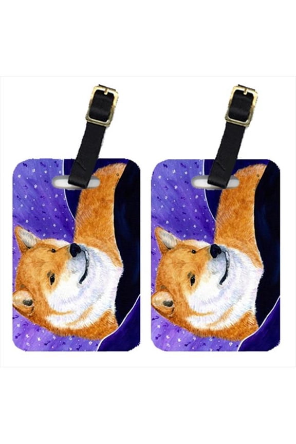 Shiba Inu Luggage Tags - Pair Of 2