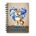 thumbnail image 1 of Shiba Inu Proud Dad Happy Father's Day Spiral Bound Journal Shibas Dog Lovers Gifts Idea 5x7in Spiral Notebook - 02008, 1 of 5