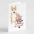 thumbnail image 1 of Shiba Inu Red #1 so Loved Greeting Cards and Envelopes Pack of 8 7 in x 5 in, 1 of 3