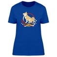 thumbnail image 1 of Shiba Inu Sideview Wreath T-Shirt Women -Image by Shutterstock, Female Large, 1 of 2