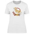 thumbnail image 1 of Shiba Inu Sideview Wreath T-Shirt Women -Image by Shutterstock, Female x-Large, 1 of 2
