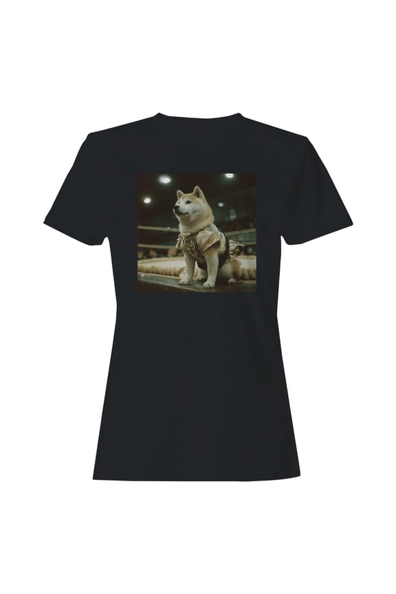Shiba Inu in Samurai Armor Women's T-shirt
