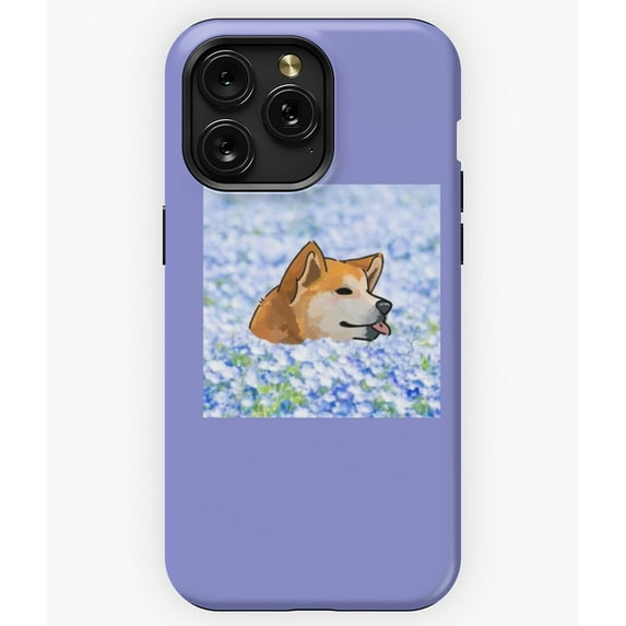 Shiba in Flower Field Japanese Dog G4021 Phone Case for iPhone17 16 15 14 13 12 11 Pro Max