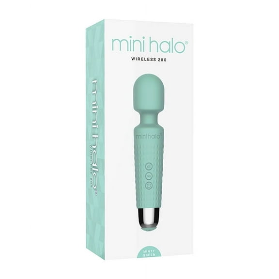 Shibari Mini Halo Personal Massage Wand, Minty Green