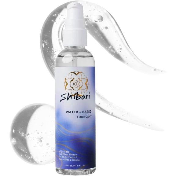 Shibari Water-Based Personal Lubricant, pH Balanced Silky Intimate Lube for Couples, 4 fl oz
