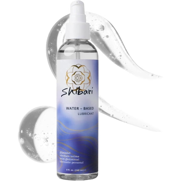 Shibari Water-Based Personal Lubricant, pH Balanced Silky Intimate Lube for Couples, 8 fl oz