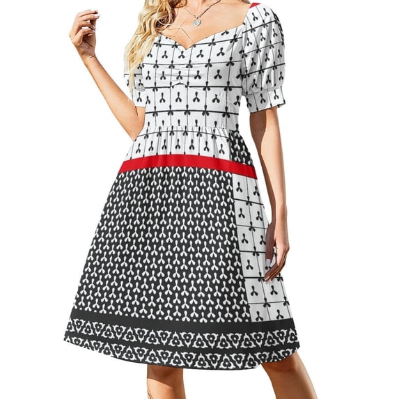 Shibori Japanese Geometric Motif Patchwork Sleeveless Dress sensual sexy dress for women Summer skirt