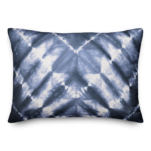 Creative Products Navy Shibori Pattern 14x20 Indoor / Outdoor Pillow