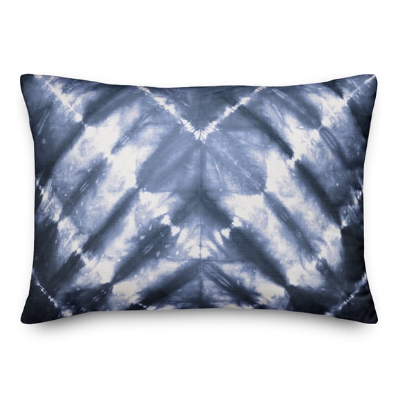 Creative Products Navy Shibori Pattern 14x20 Indoor / Outdoor Pillow