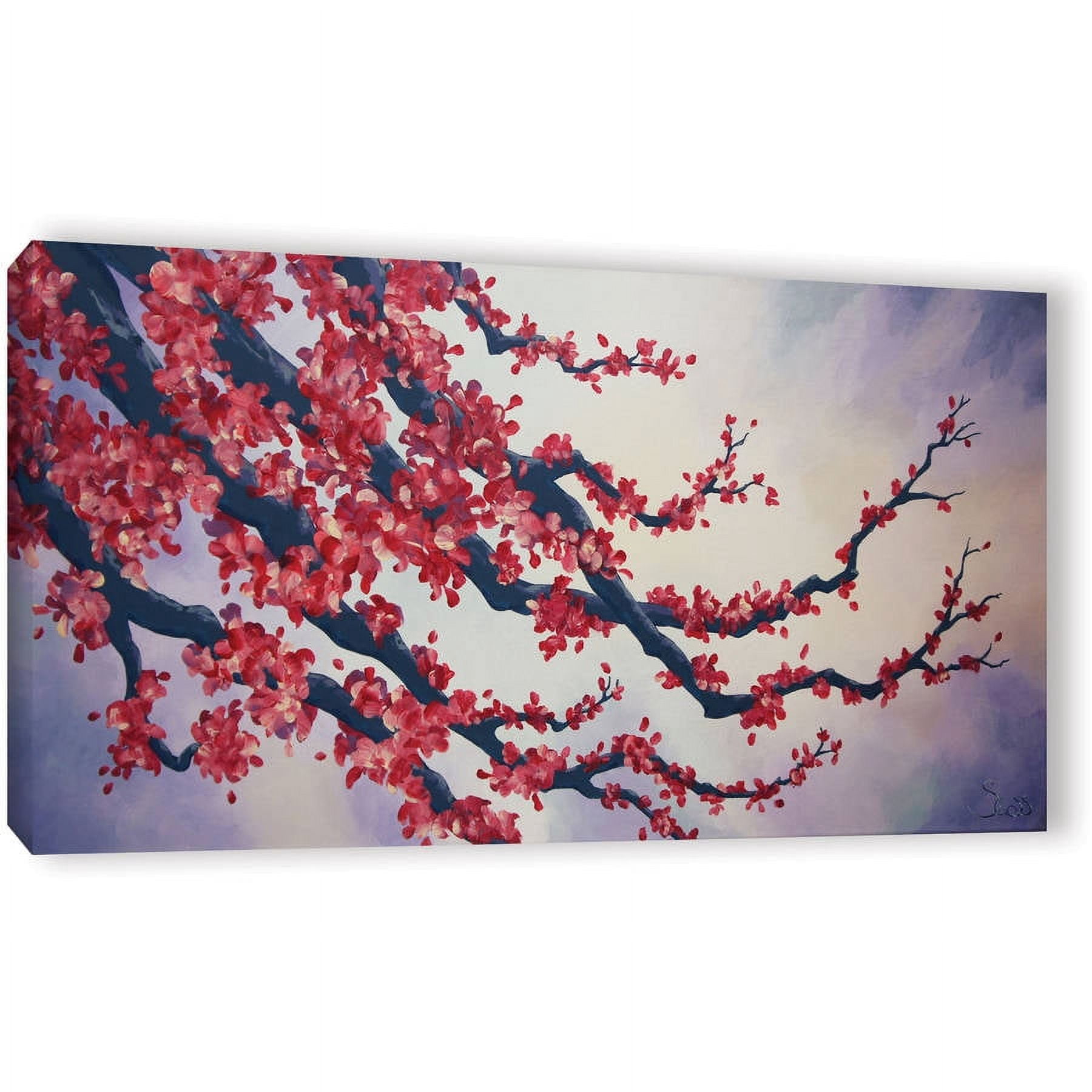 Shiela Gosselin "Red Cherry Blossom" Gallery-Wrapped Canvas Art