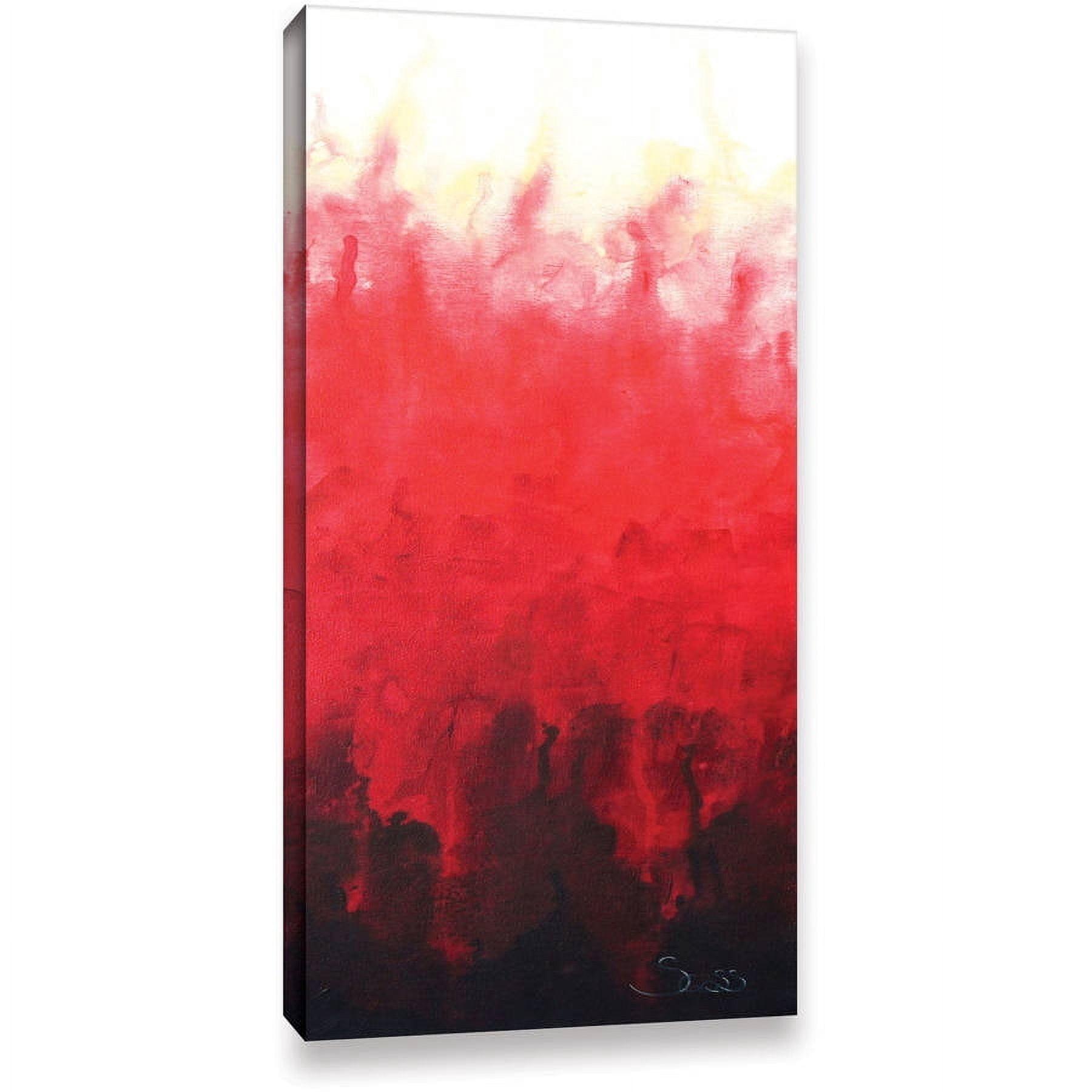 Shiela Gosselin "Red Watery" Gallery-Wrapped Canvas Art