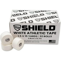 Shield Fitness Athletic Tape Case - 1.5"x 45',  Made in USA | 32 Roll White Bulk Pack