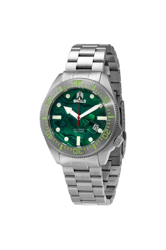 Atlantis Automatic Teal Abalone Dial Men's Watch SLDSH108-4