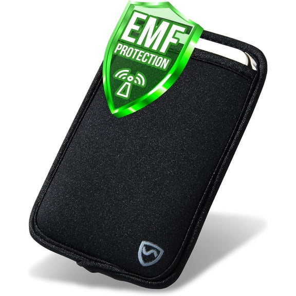 Shield Your Body Anti Radiation Cell Phone Pouch, Cell Phone Sleeves for Blocking EMF, Radiation Blocker for Cell Phone, Black, XL, for Phones Up to 3.25-inches Wide (7 x 4.25 Inches Pouch Size)