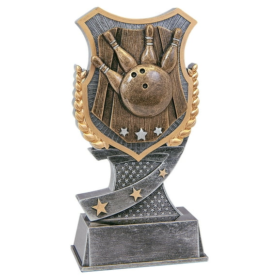 Shield Bowling Resin Trophy