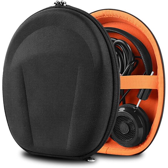 Shield Case Compatible with Grado SR80X, SR60X, GW100x, SR325e, SR325, SR225i, SR125 and More, Replacement Protective Hard Shell Travel Carrying Bag with Cable Storage (Black)