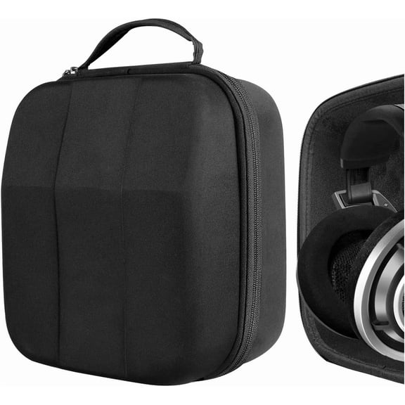 Shield Case for Large-Sized Over-Ear Headphones, Replacement Protective Hard Shell Travel Carrying Bag with Cable Storage, Compatible with Beyerdynamic DT880Pro, AKG K701 Headsets