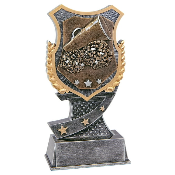 Shield Cheerleading Resin Trophy