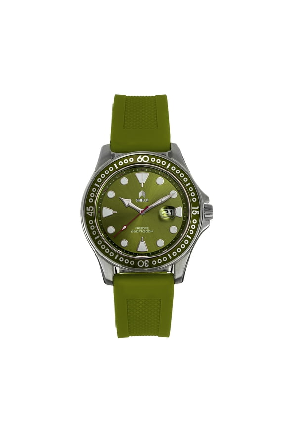 Freedive Strap Watch w/Date - Green