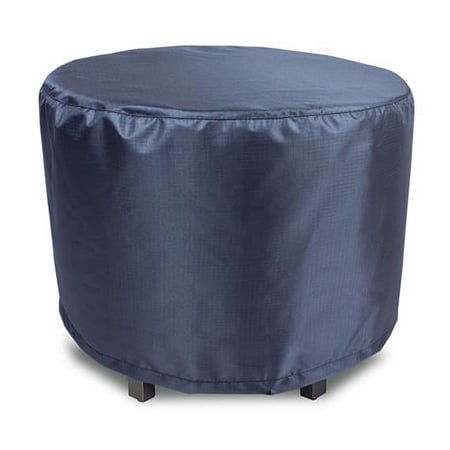 Summerset Shield Gold 2-Layer Polyester Fabric Outdoor Fire Table Round Cover - 36.5x25", Charcoal Grey