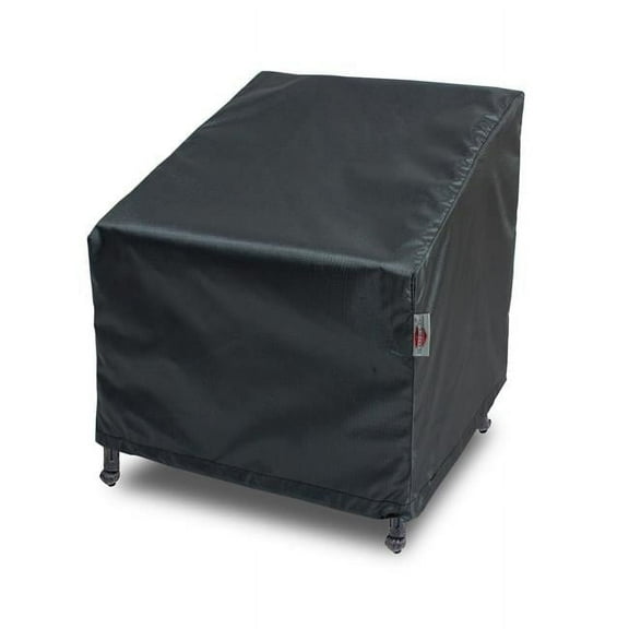 Summerset Shield Gold Club 2-Layer Polyester Fabric Chair Cover - 32x28", Charcoal Grey