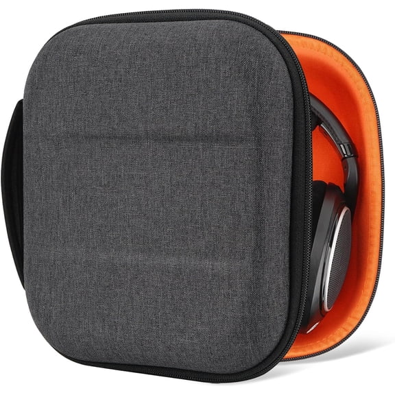 Shield Headphones Case Compatible with Sennheiser HD400PRO/HD 560S/HD598/HD 599SE/HD280PRO/HD 600 Replacement Hard Shell Travel Carrying Bag with Cable Storage (Dark Grey)