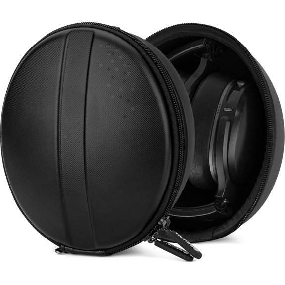Shield Headphones Case Compatible with Skullcandy Crusher ANC/Evo/360, Hesh 3, Venue, Replacement Hard Shell Travel Carrying Bag with Cable Storage (Black)
