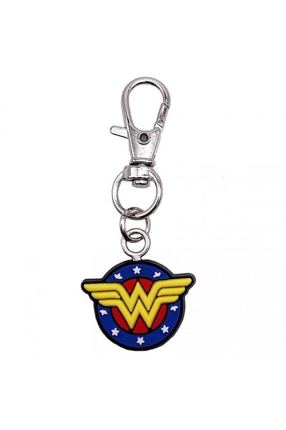Shield Logo Rubber Keychain, Multi Color