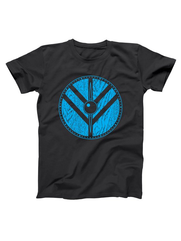 Shield Maiden Vikings History Warrior Comic Black Basic Men's T-Shirt