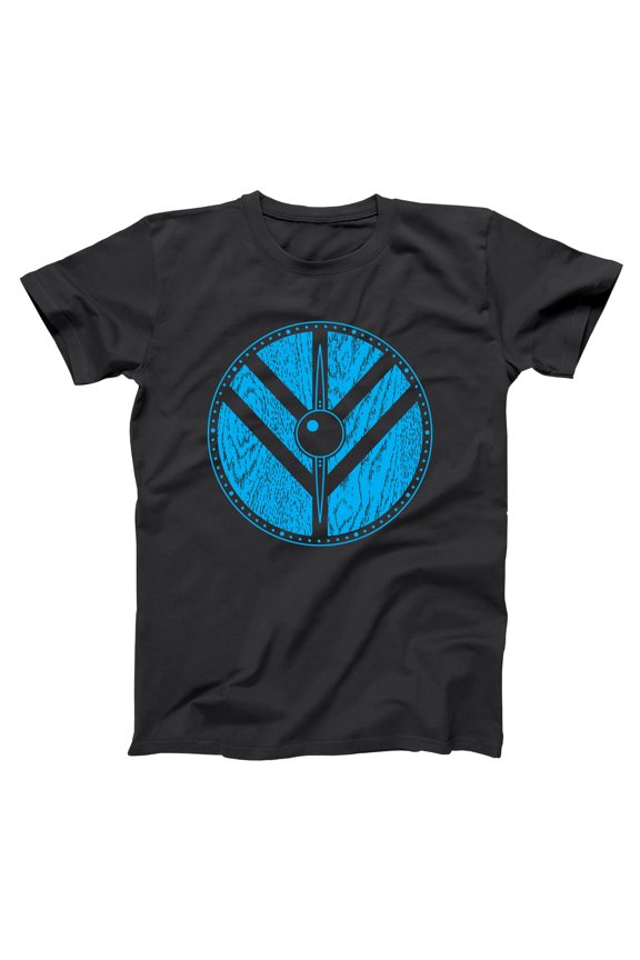 Shield Maiden Vikings History Warrior Comic Black Basic Men's T-Shirt