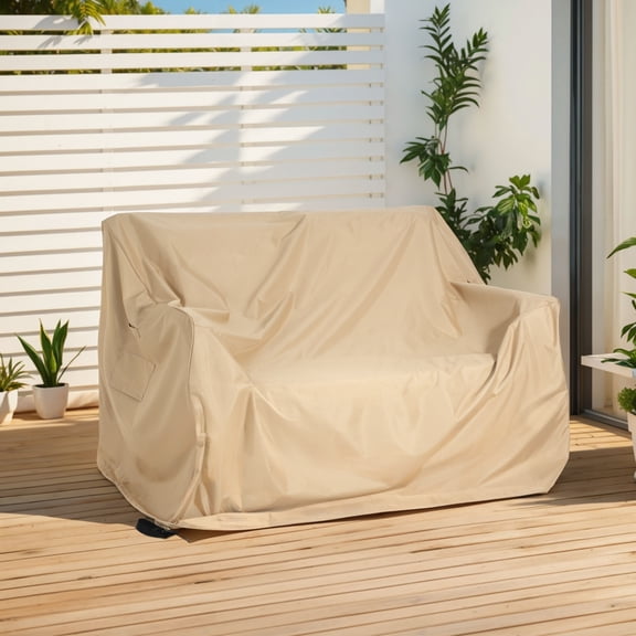 Shield Outdoor Loveseat Sofa Cover, Beige