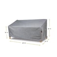 thumbnail image 1 of Summerset Shield Platinum 3-Layer Water Resistant Outdoor Sofa Cover - 86x35", Grey Melange, 1 of 8