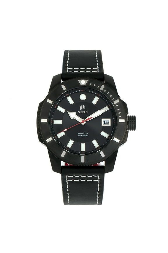 Shaw Pro Diver, 20ATM, Screw Down Crown, Swiss Super Lume Black/ | Black Dial