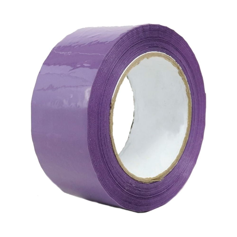 Shield Tape 12 Rolls - 2 Mil - Colored Packing Sealing Adhesive Tape Convenient, Product Coding, Dating Inventory, Purple, 2" x 110 Yards, 3" Core