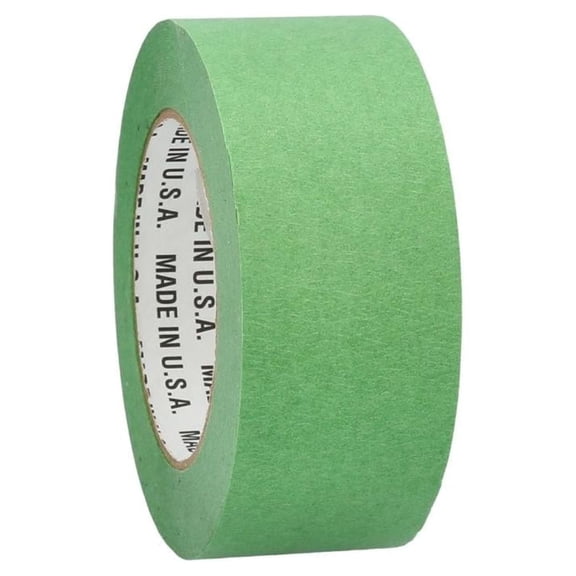 Shield Tape 5.7 Mil - Multipurpose Painters Masking Tape Withstands Paint Splashes, High Performance Acrylic Adhesive, Strong & Durable, 2" x 60 Yards, Green, 24 Pieces